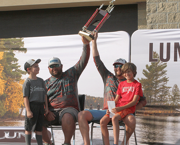 Andrew Soderholm and Ben Hittle celebrated their first place finish in